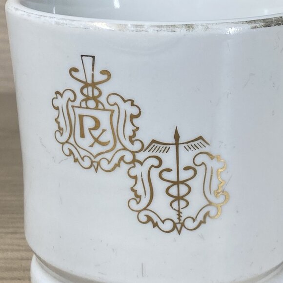 Vintage Pharmacy Mug Pharmacist RX Medical Gold Trim Coffee Cup - Picture 5 of 7